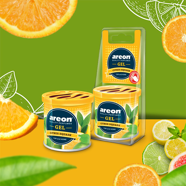 Sáp Thơm Gel Areon Hương Cam Quýt