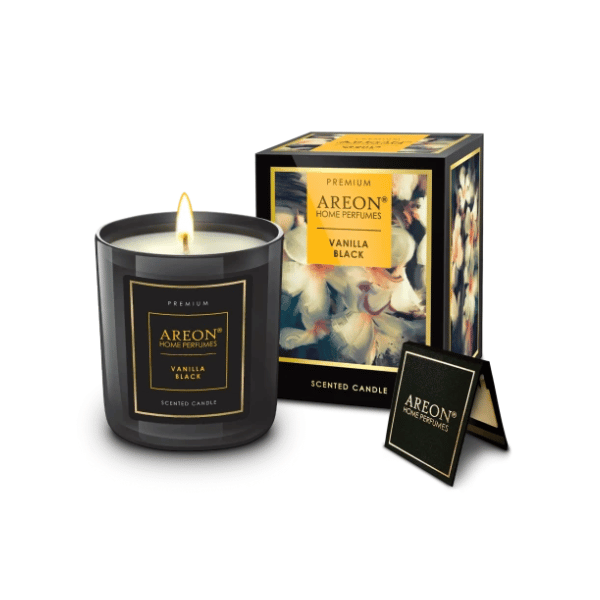 Areon Home Candle Premium Vanilla Black