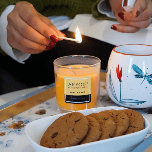 Areon Home Candle Vanilla Black