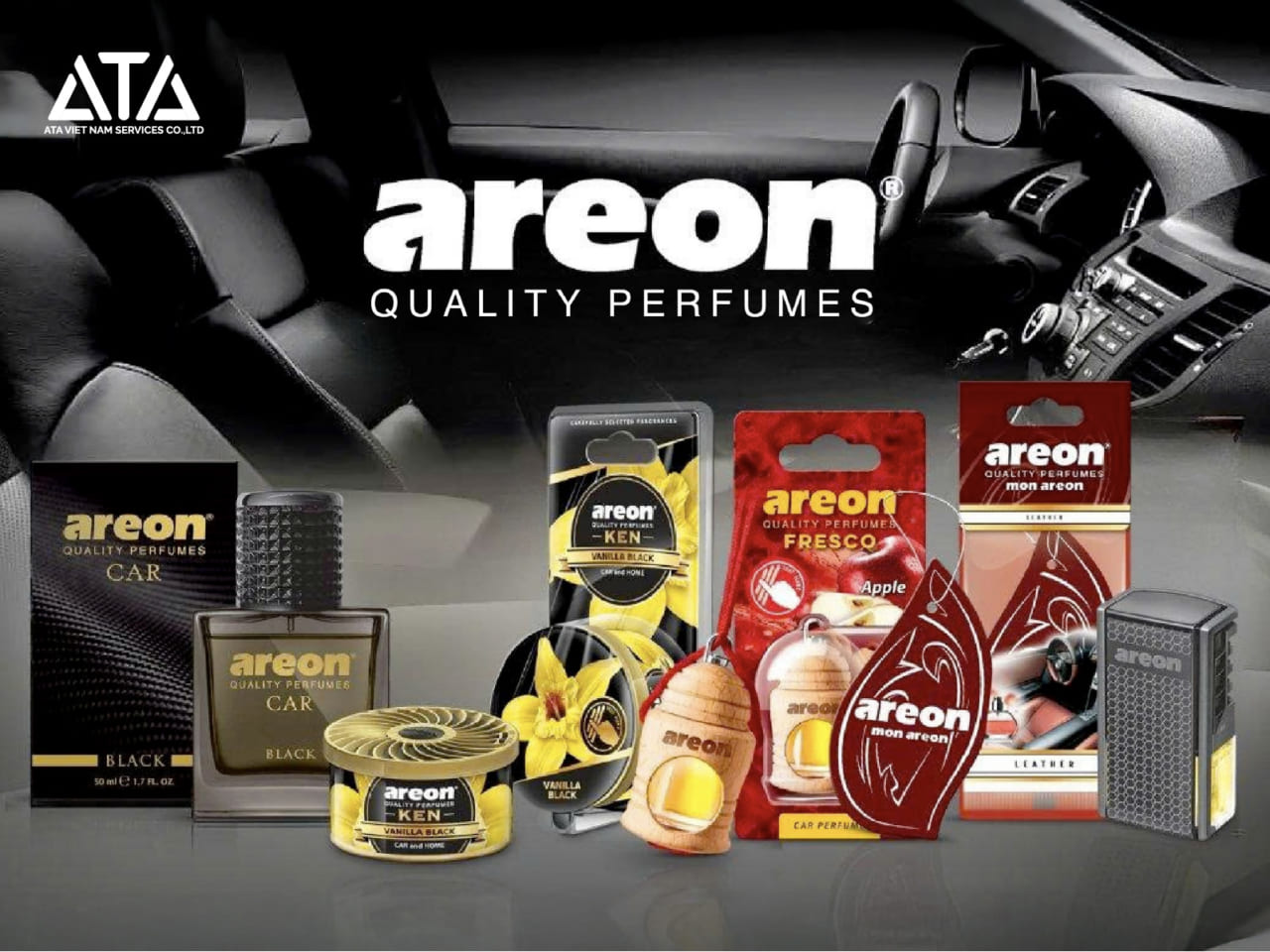 Các dòng nước hoa ô tô nhập khẩu Areon