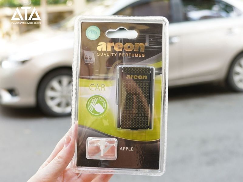 Nước hoa kẹp cửa gió điều hoà ô tô Areon Apple
