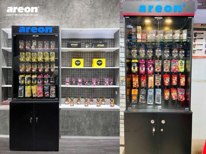 Tủ trưng bày nước hoa ô tô Areon