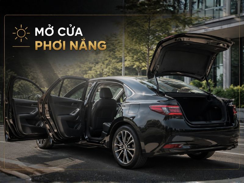 cách khử mùi xe ô tô mới