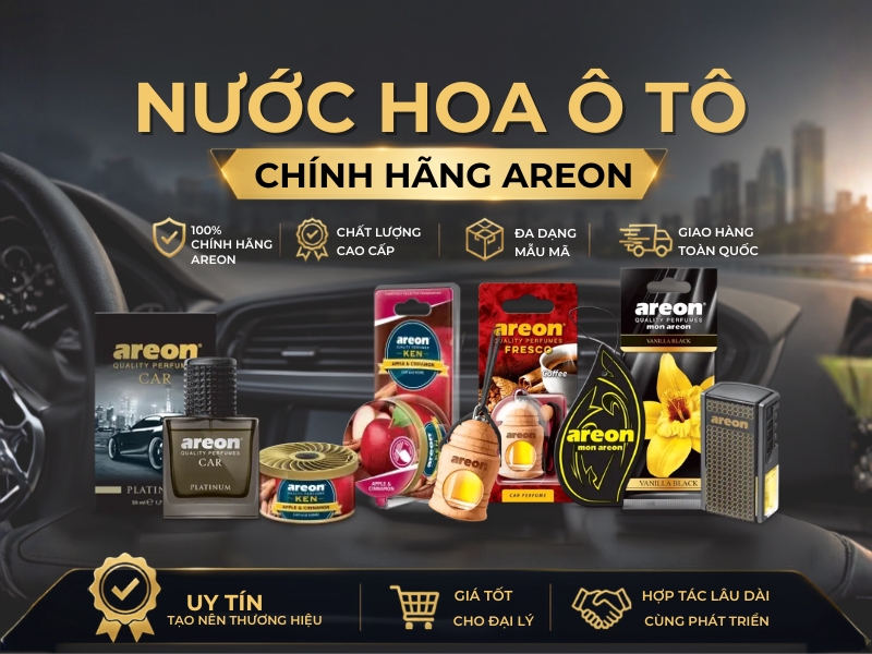 Nước hoa ô tô Areon cho trung tâm chăm sóc xe